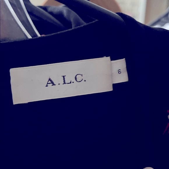 A.L.C dress Elegant Floral Long Sleeve women’s Dress size 6 - Picture 8 of 10